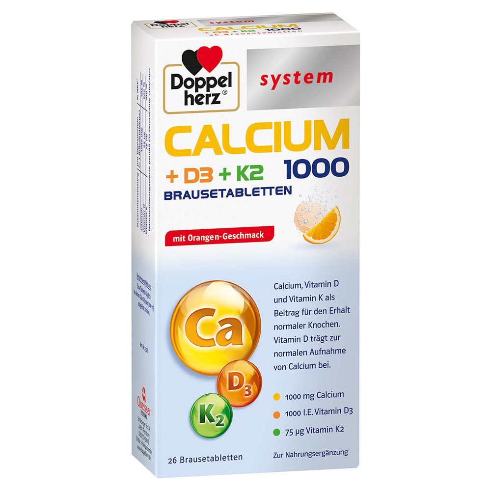 system Calcium + D3 + K2 26 St Brausetabletten