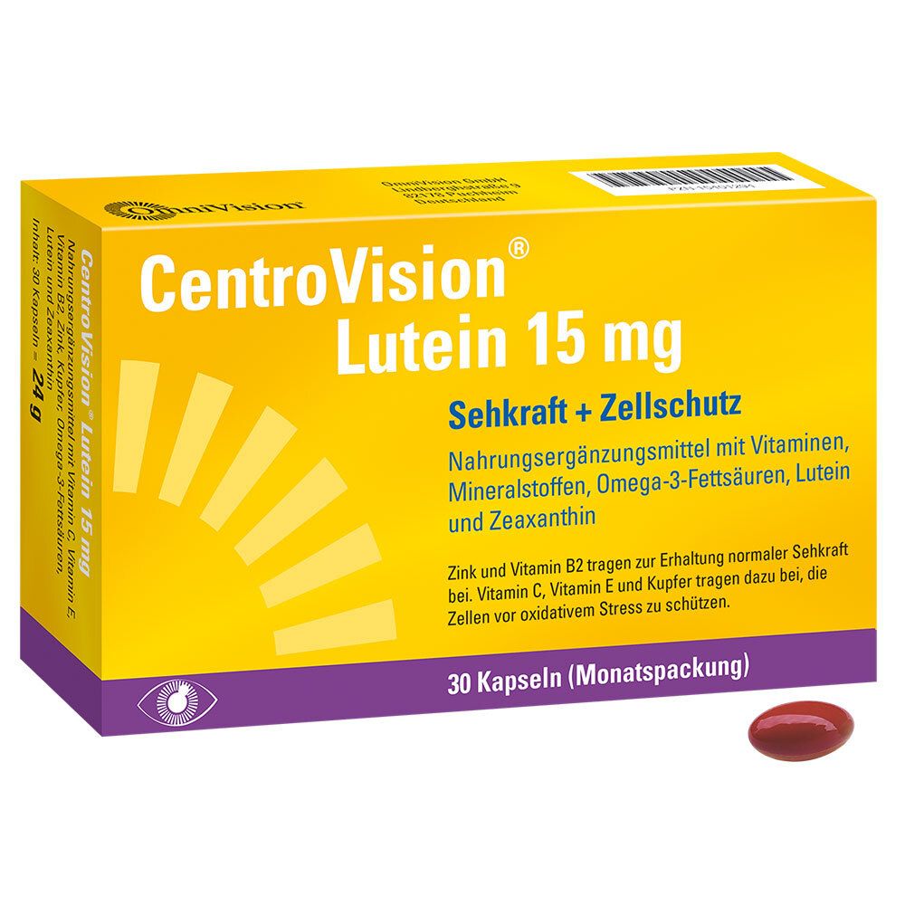 Lutein 15 mg 30 St Kapseln
