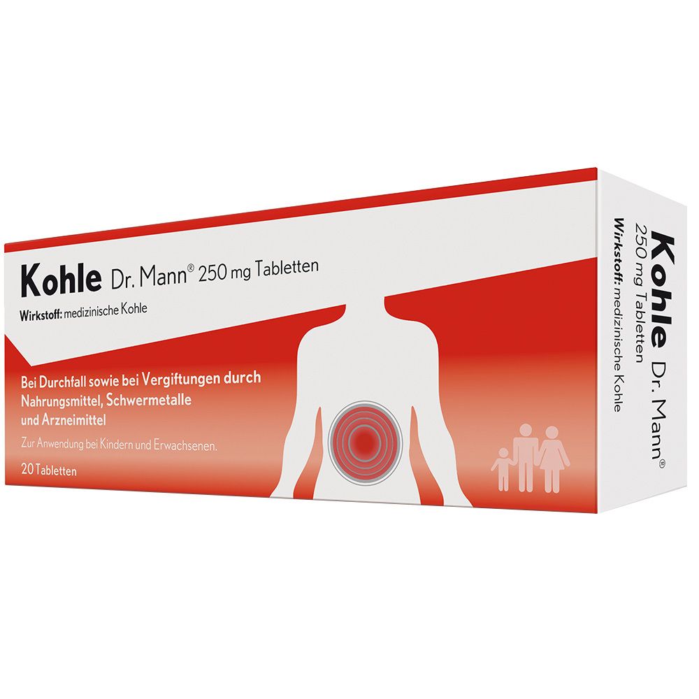 Kohle Dr. Mann® 20 St Tabletten