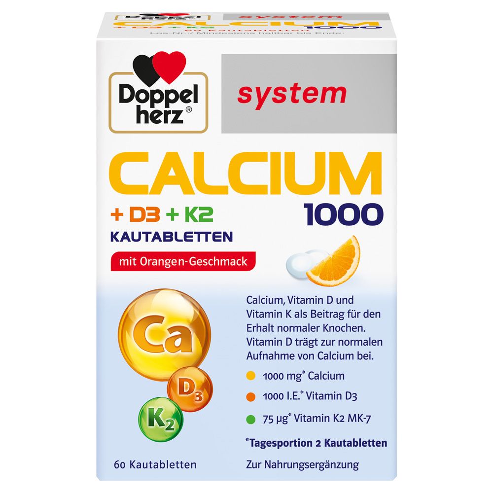 Calcium 1000 D3 + K2 60 St Kautabletten