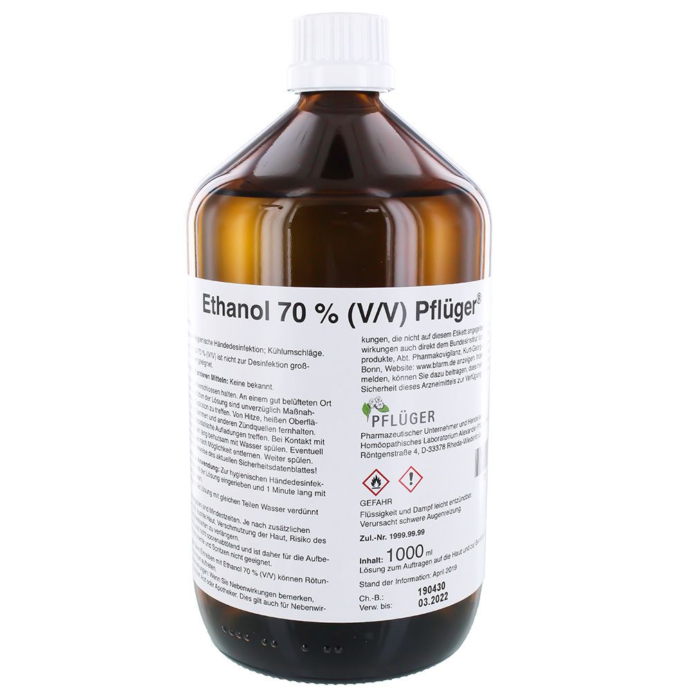 Pflüger® Ethanol V/V 70 % 1000 ml Flüssigkeit