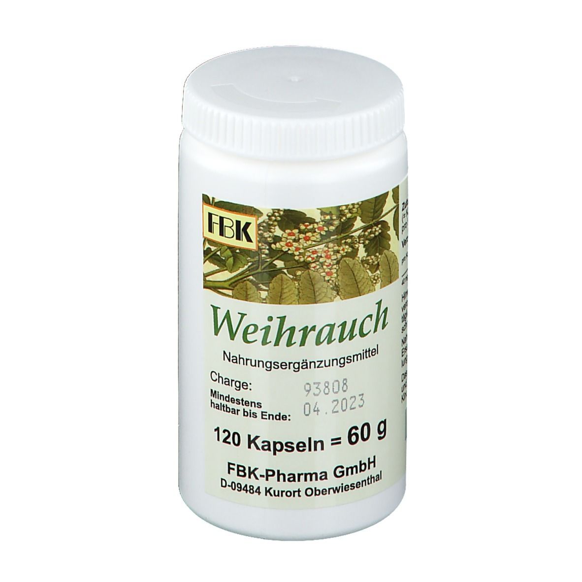 FBK Weihrauch Kapseln 120 St Kapseln