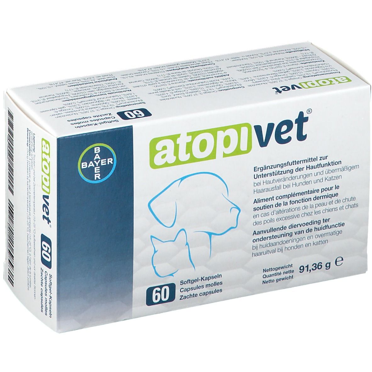 Atopivet® Soft-Gel Kapseln für Hunde und Katzen 60 St Kapseln