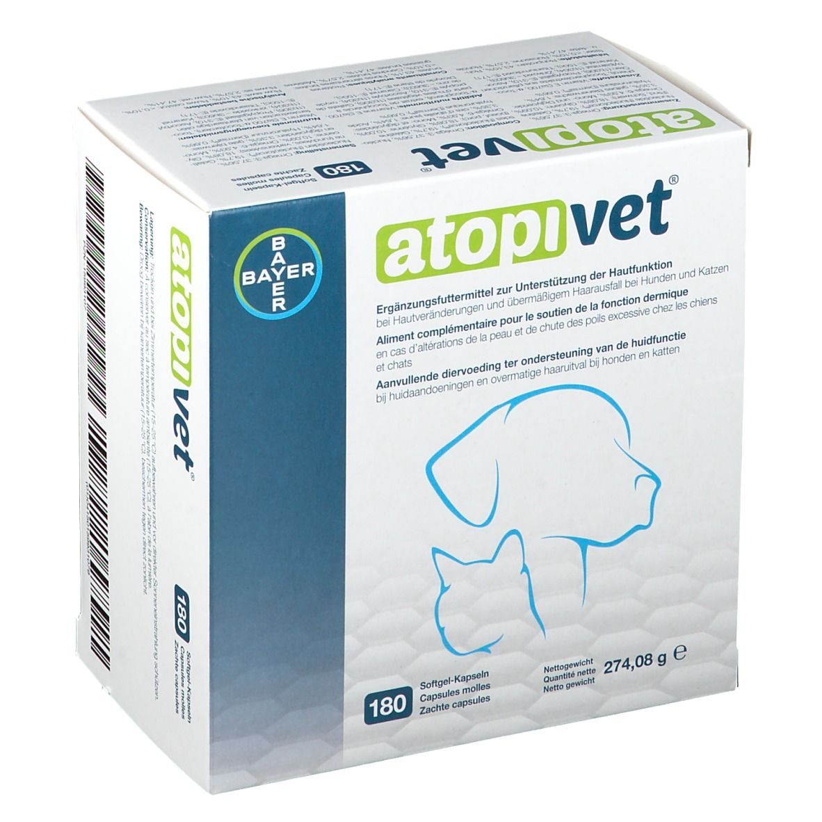 Atopivet® Soft-Gel Kapseln für Hunde und Katzen 180 St Kapseln