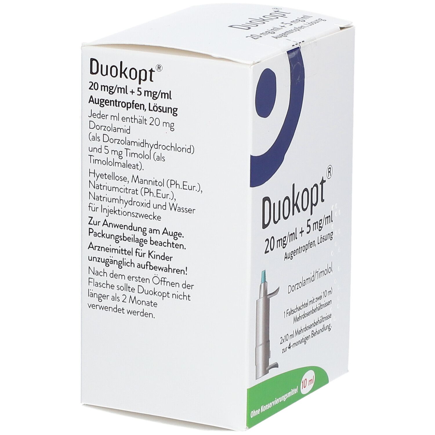 Duokopt 20 mg/ml + 5 Augentropfen 2x10 ml