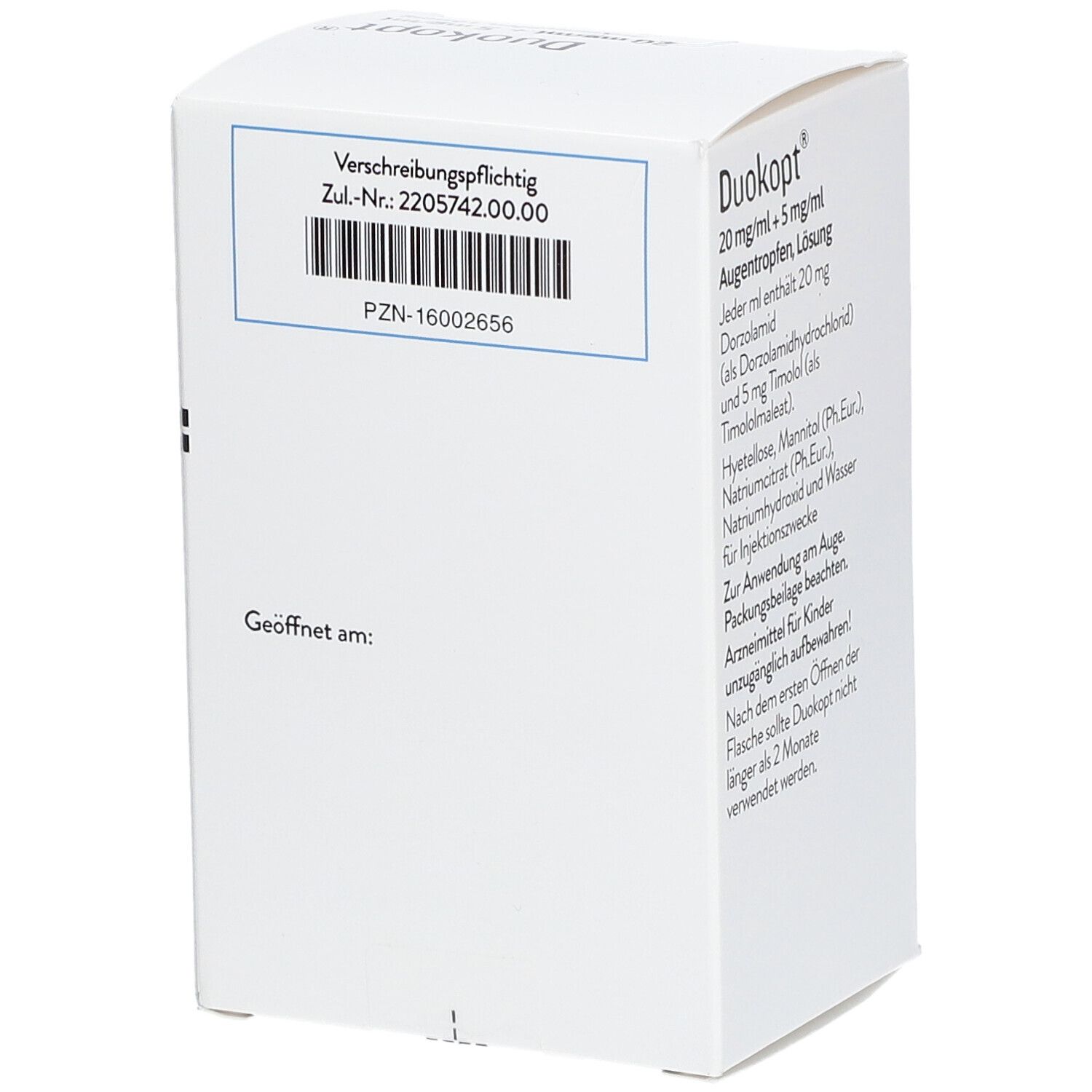 Duokopt® 20Mg/Ml+5Mg/Ml Atr