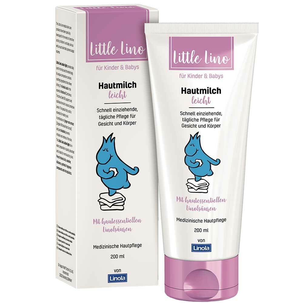 Little Lino Hautmilch leicht: Körperlotion für normale bis trockene Kinderhaut und Babyhaut