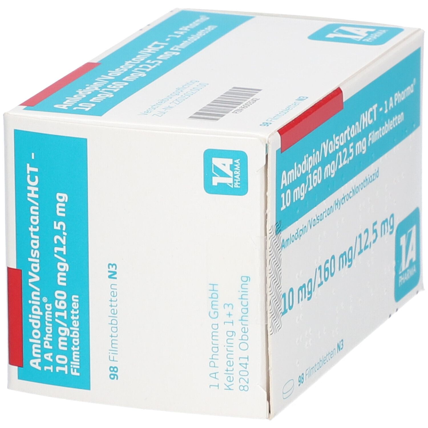 AMLODIPIN/Valsartan/HCT-1A Pharm.10mg/160mg/12,5mg 98 St Filmtabletten