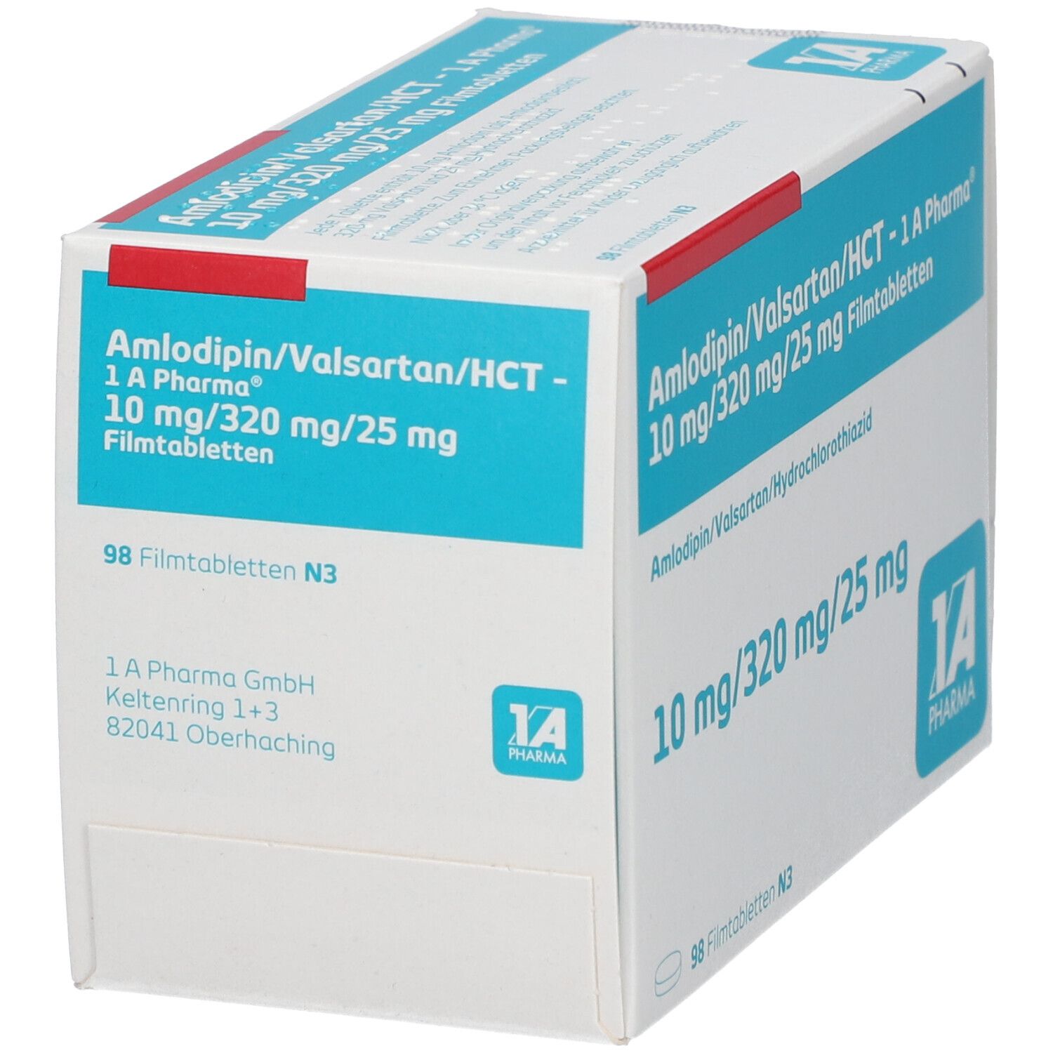 AMLODIPIN/Valsartan/HCT-1A Pharma 10mg/320mg/25mg 98 St Filmtabletten