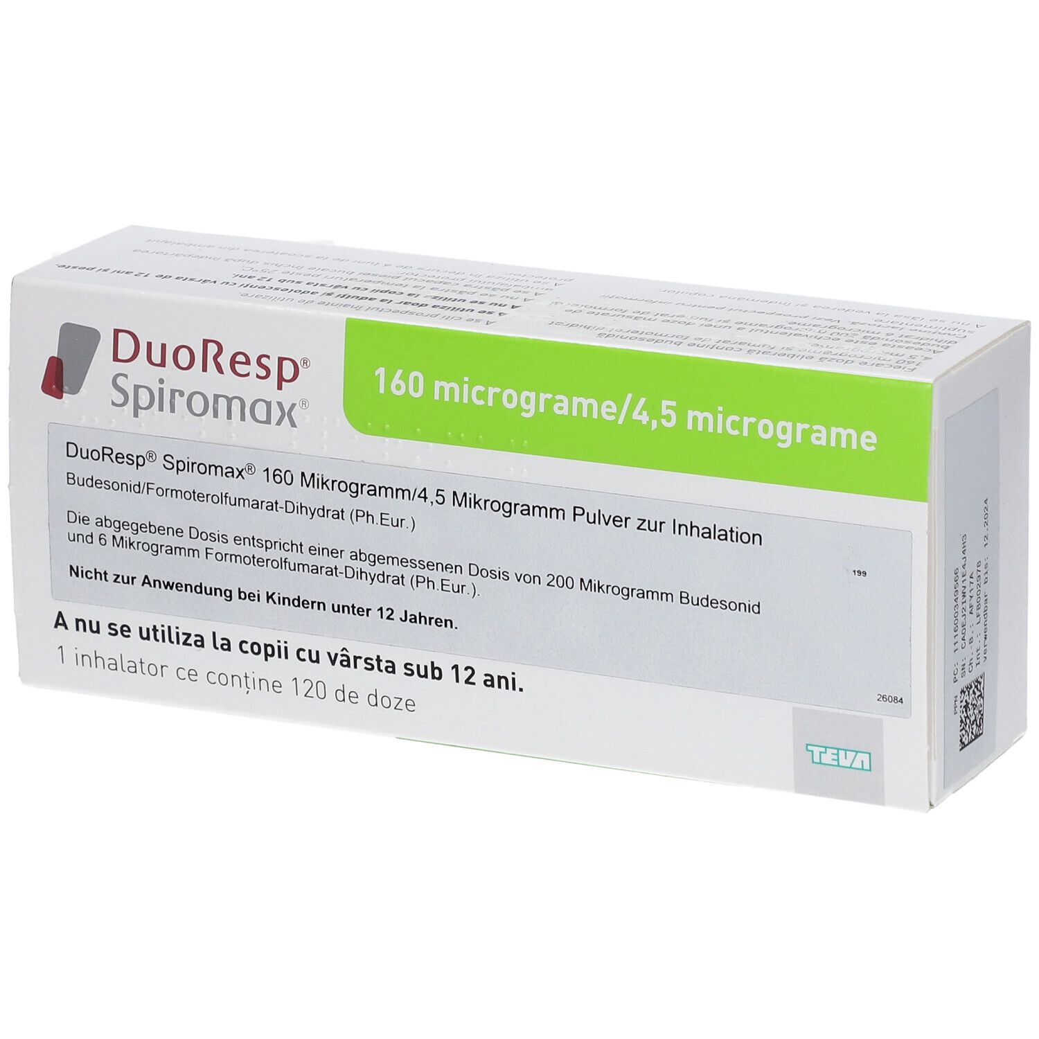 DUORESP Spiromax 160µg/4,5µg/Dosis 1x120ED Inh.-P.