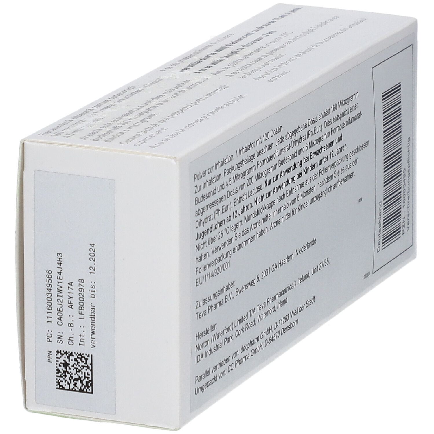 DUORESP Spiromax 160µg/4,5µg/Dosis 1x120ED Inh.-P.