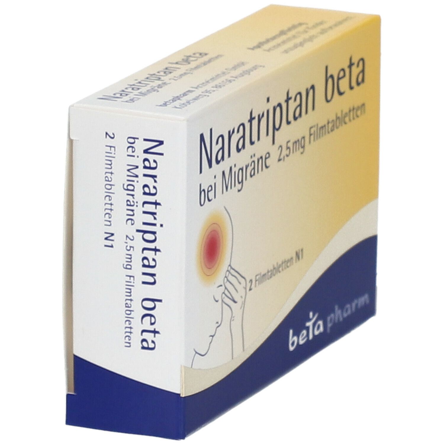 Naratriptan beta 2,5 mg