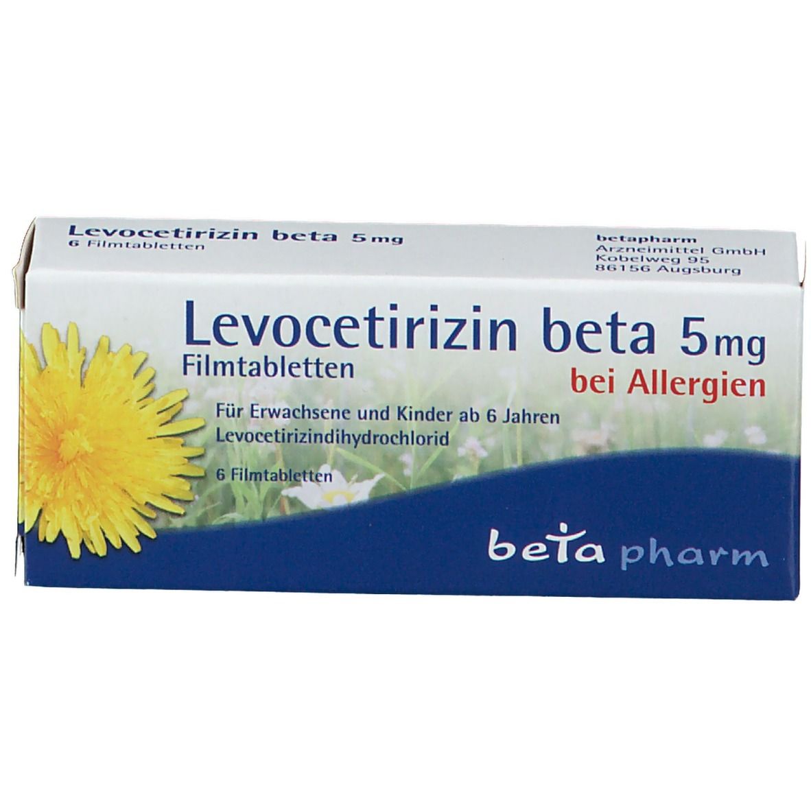 Levocetirizin beta 5 mg