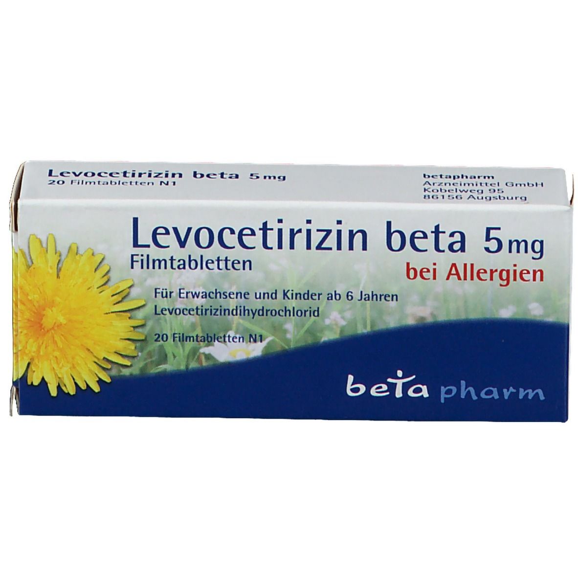 Levocetirizin beta 5 mg