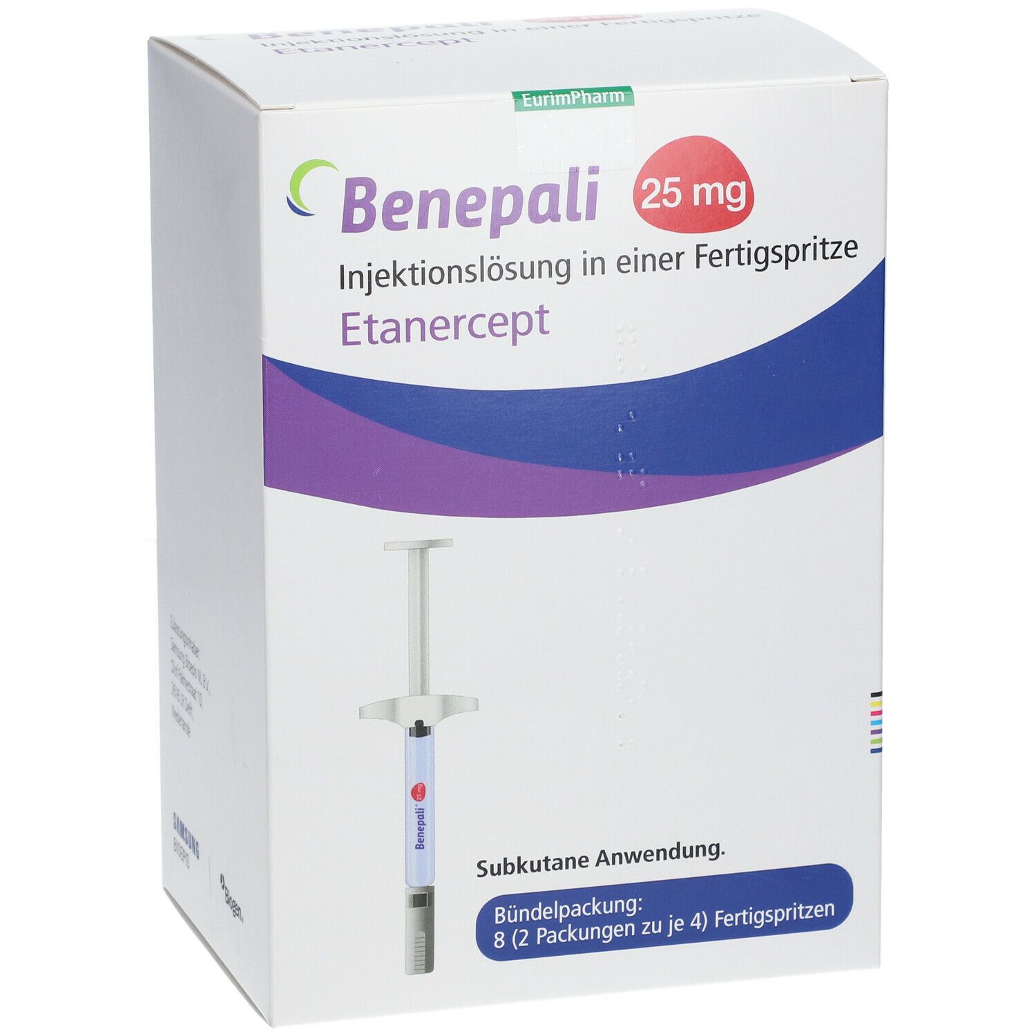 BENEPALI 25 mg Fertigspritze mit Injektionslsg. 8 St mit dem E-Rezept ...