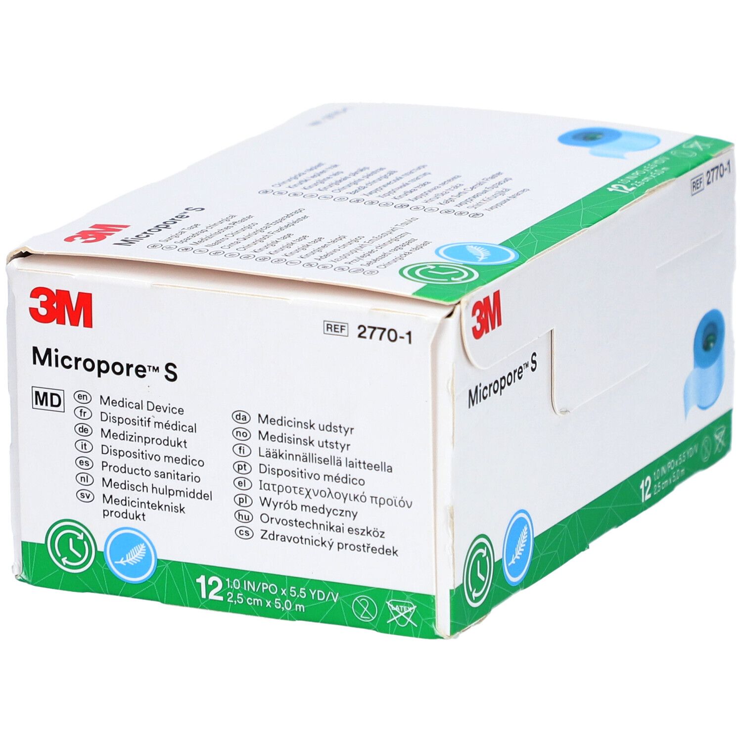 Micropore S Silikonrollenpflaster 2,5 cmx5 m