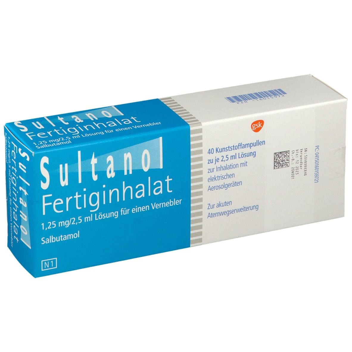 Sultanol Fertiginhalat 1,25 mg/2,5 ml