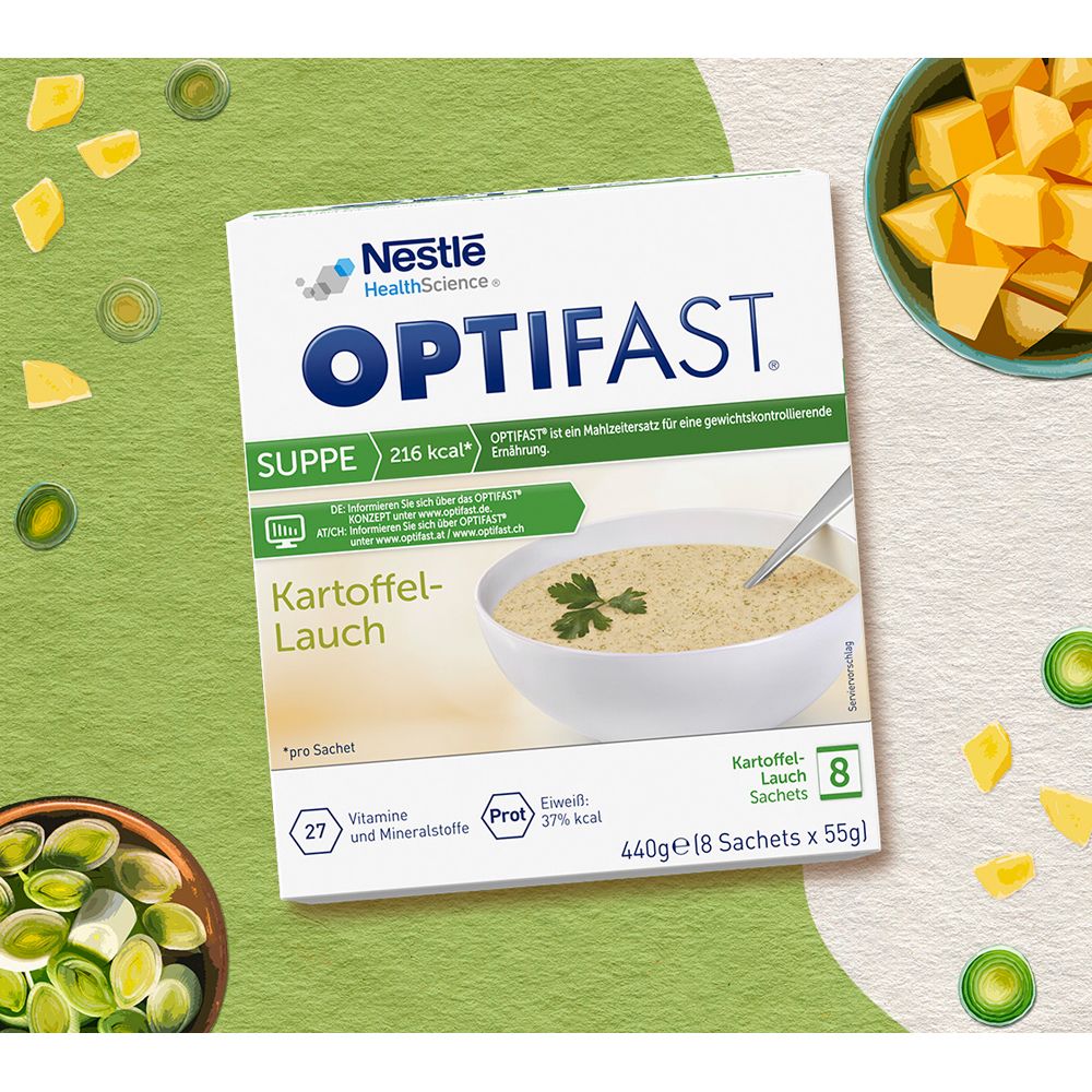 Optifast Suppe Kartoffel-Lauch Pulver 8x55 g