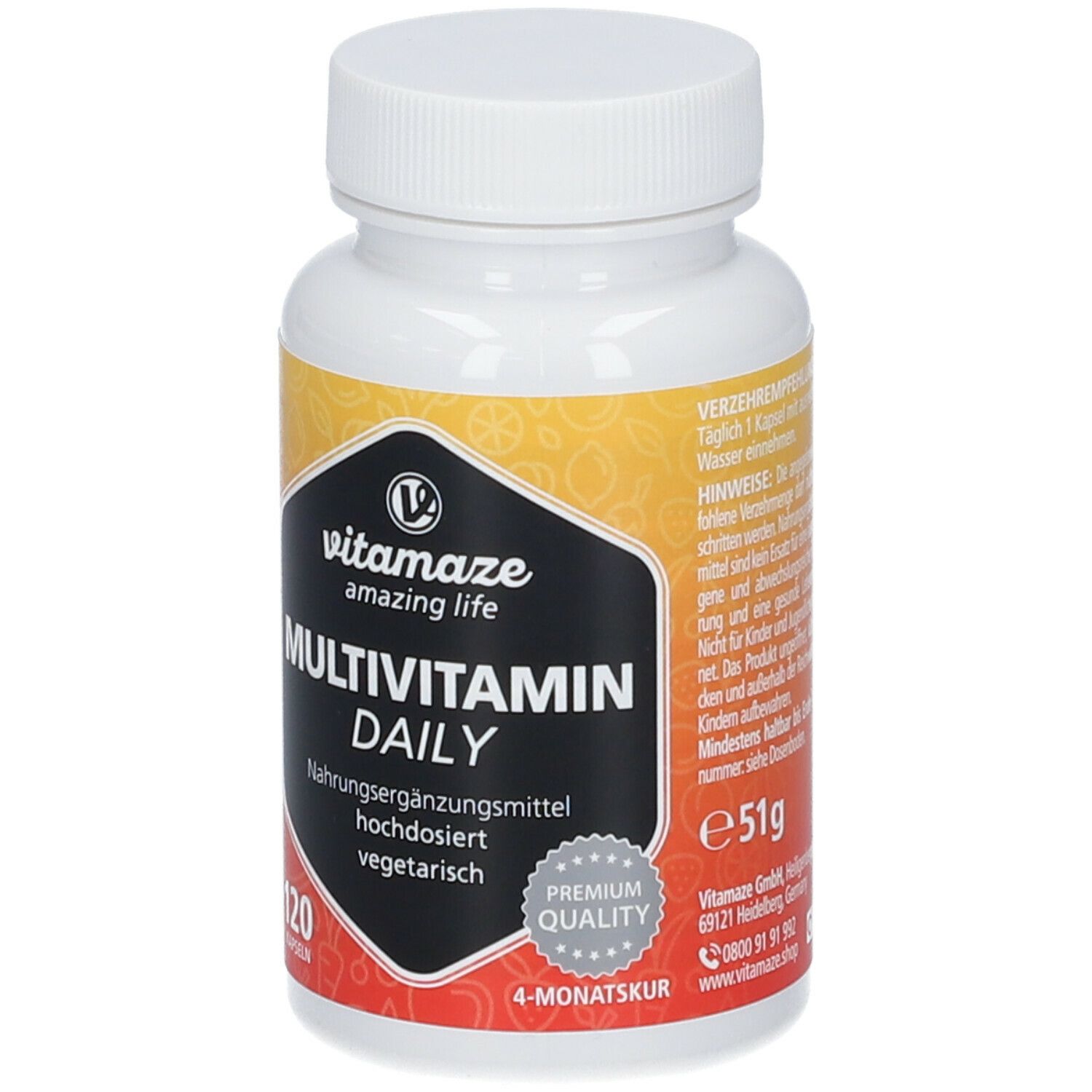 Multivitamin Daily dosage élevé