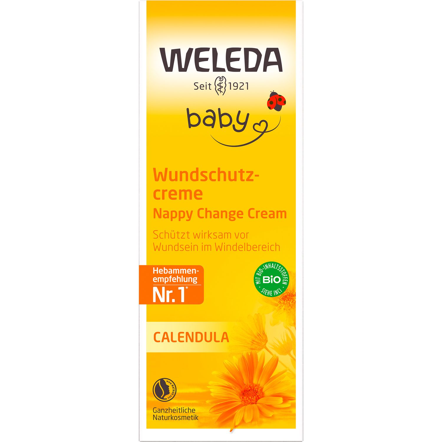 Weleda Baby Wundschutzcreme Calendula  - pflegt & schützt Babyhaut vor Wundsein im Windelbereich