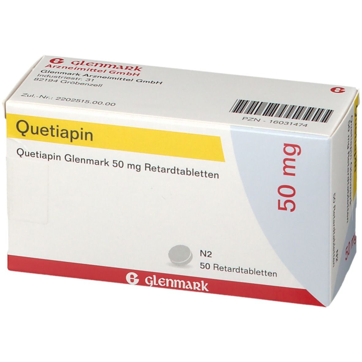 QUETIAPIN Glenmark 50 mg Retardtabletten