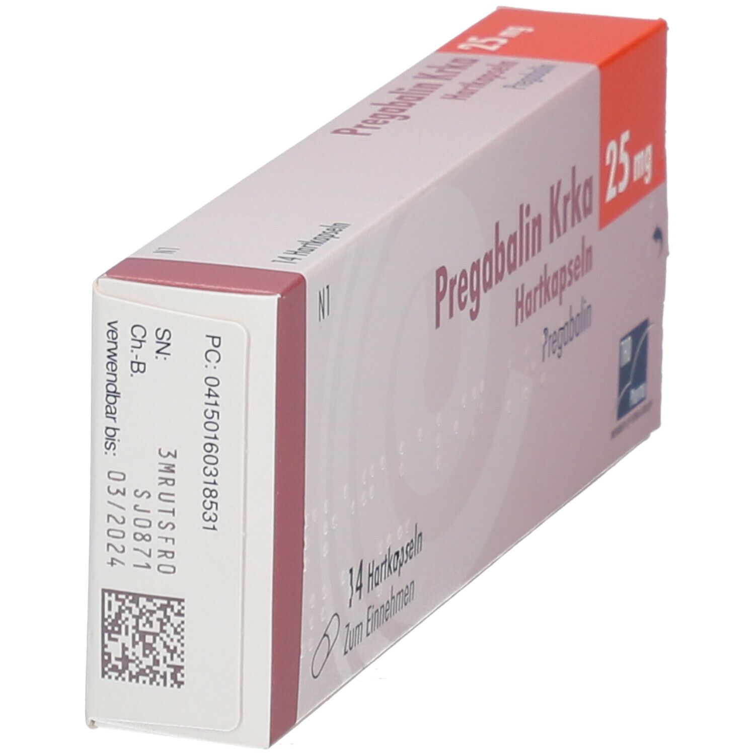 Pregabalin Krka 25 mg Hartkapseln 14 St