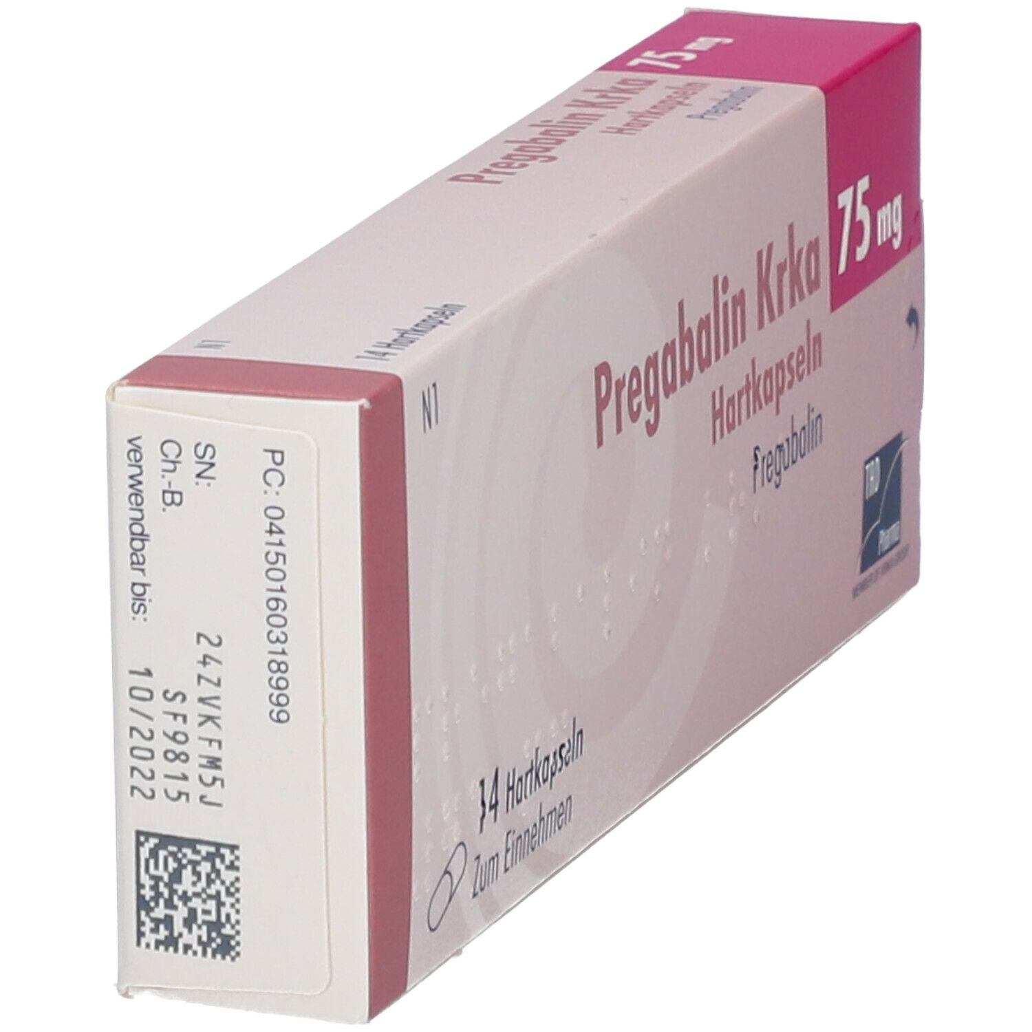 Pregabalin Krka 75 mg Hartkapseln 14 St