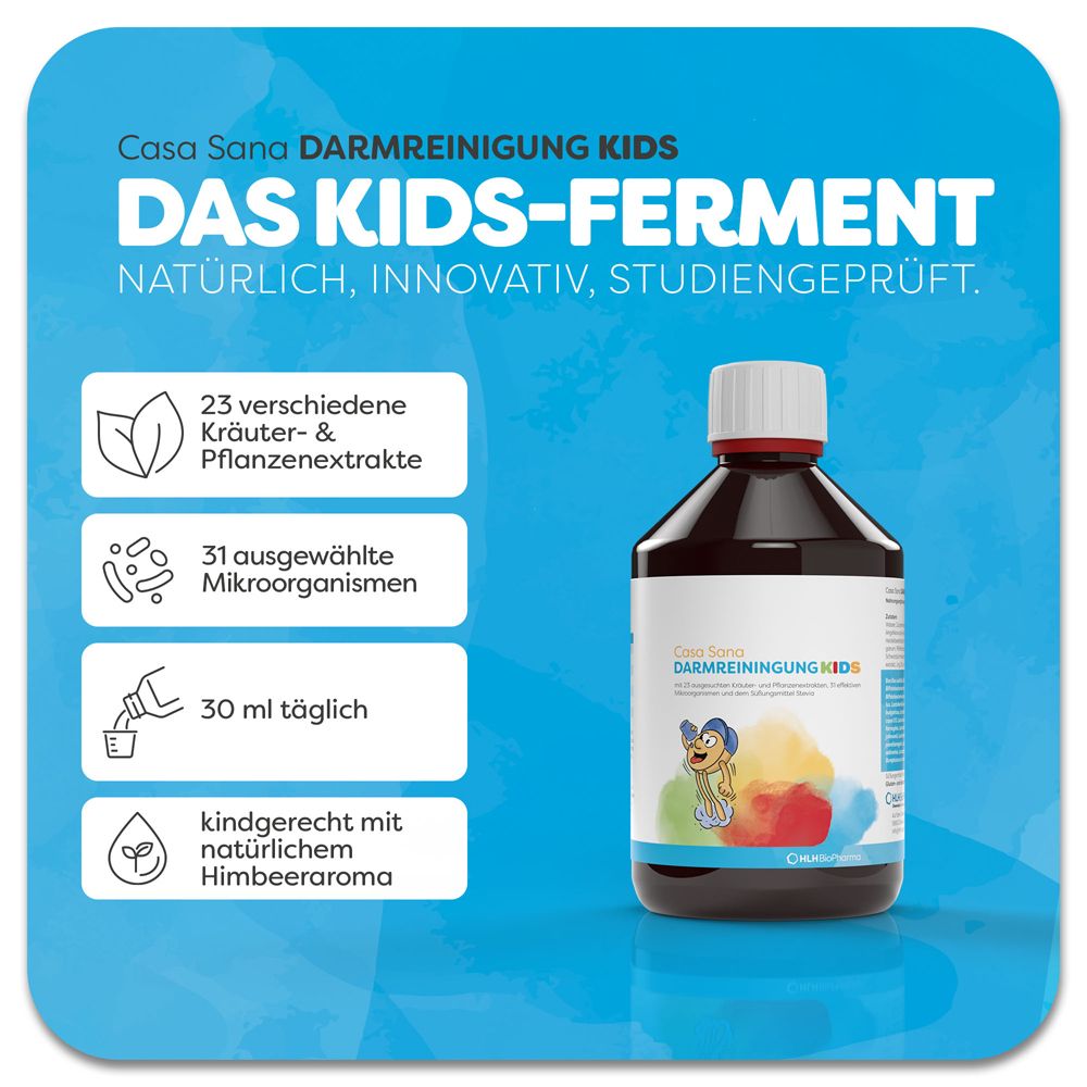 Casa Sana Darmreinigung Kids Flüss.z.Einnehmen 500 ml Flüssigkeit zum Einnehmen