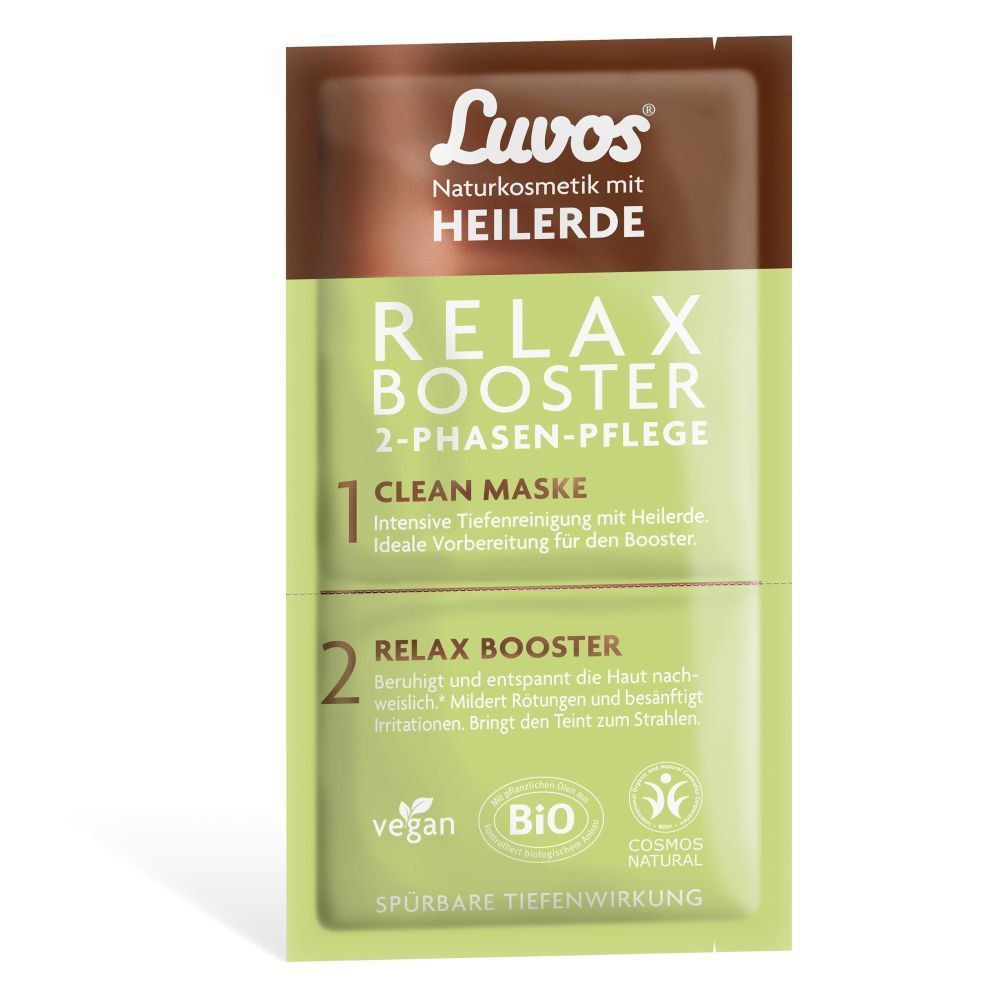 Terre médicinale Luvos Relax Booster avec masque Clean, soin en 2 phases