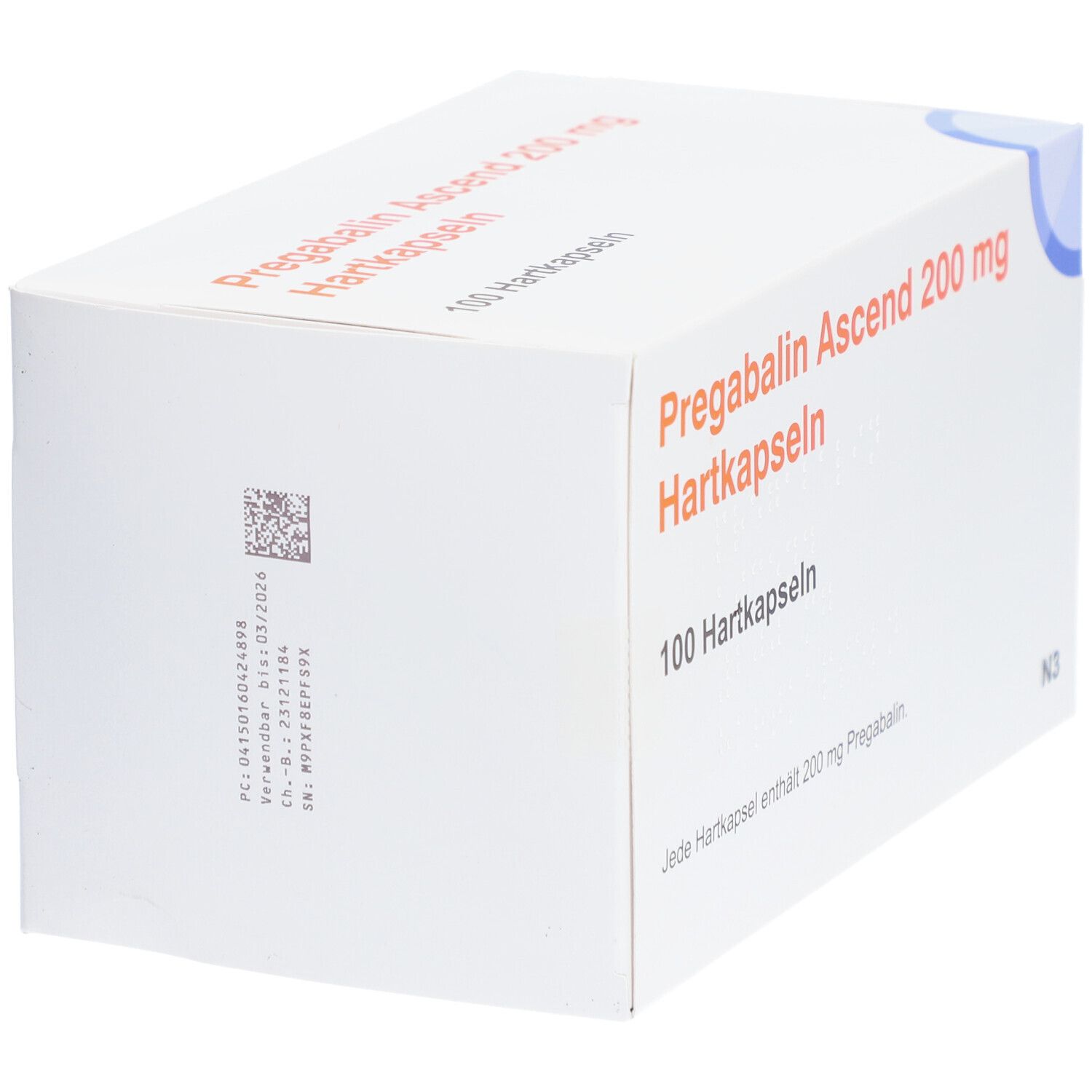 Pregabalin Ascend 200 mg Hartkapseln 84 St