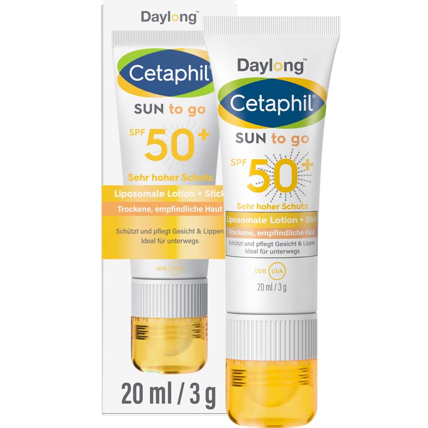 Cetaphil® Sun Daylong™ SPF 50+ Sun to go Lotion + Stick