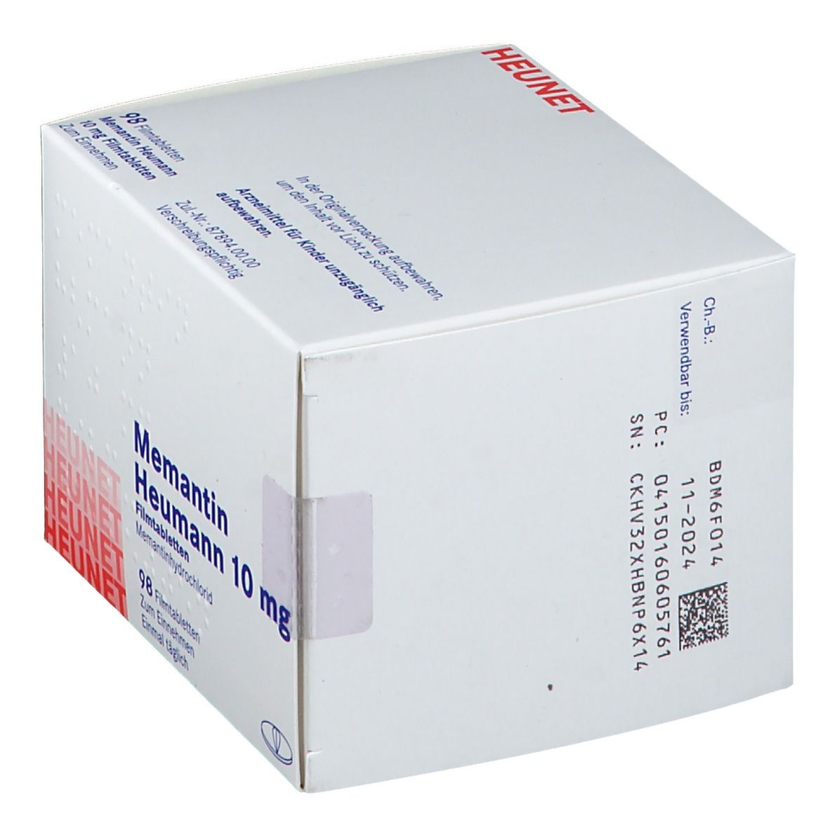 Memantin Heumann 10 mg Filmtabletten Heunet 98 St