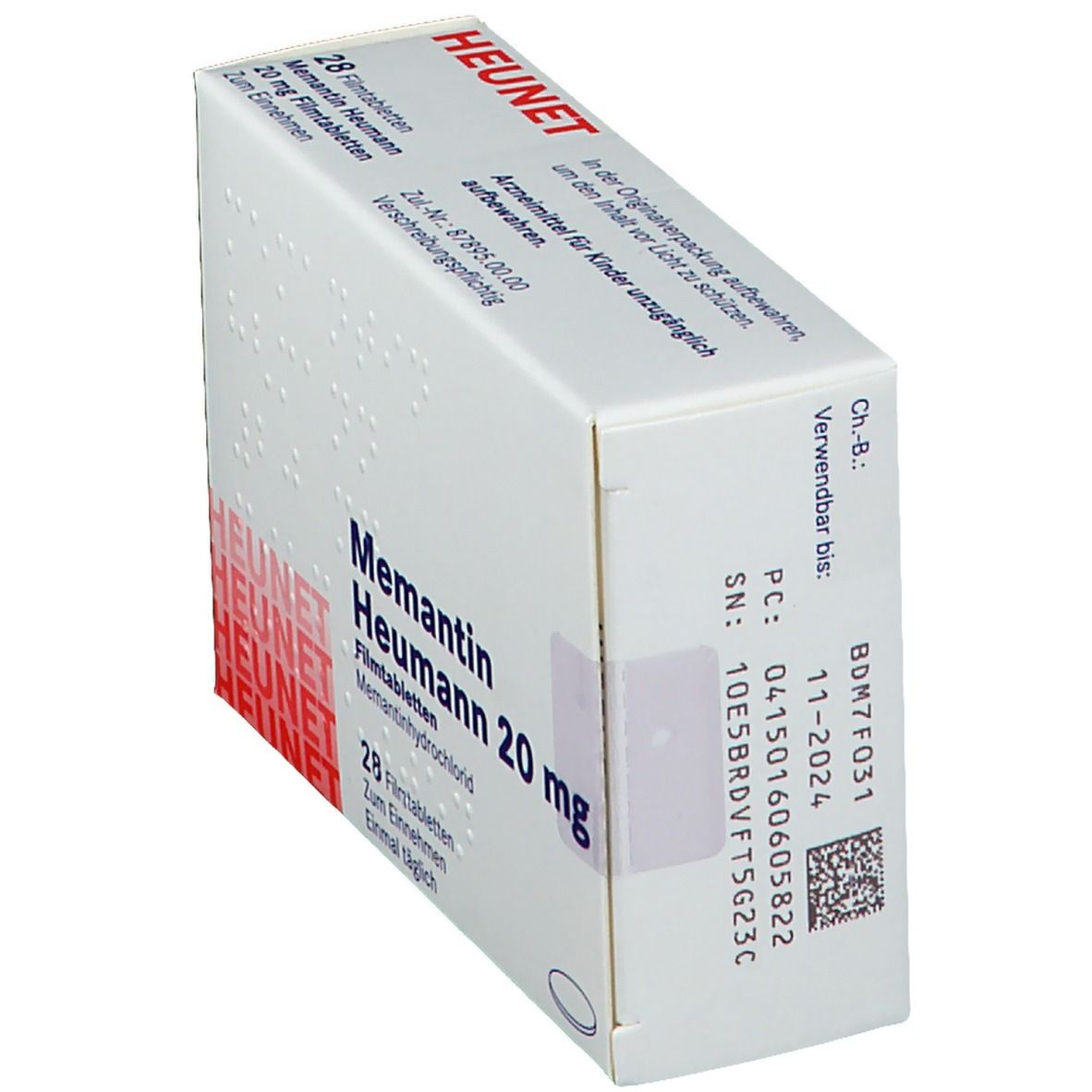 Memantin Heumann 20 mg Filmtabletten Heunet 28 St