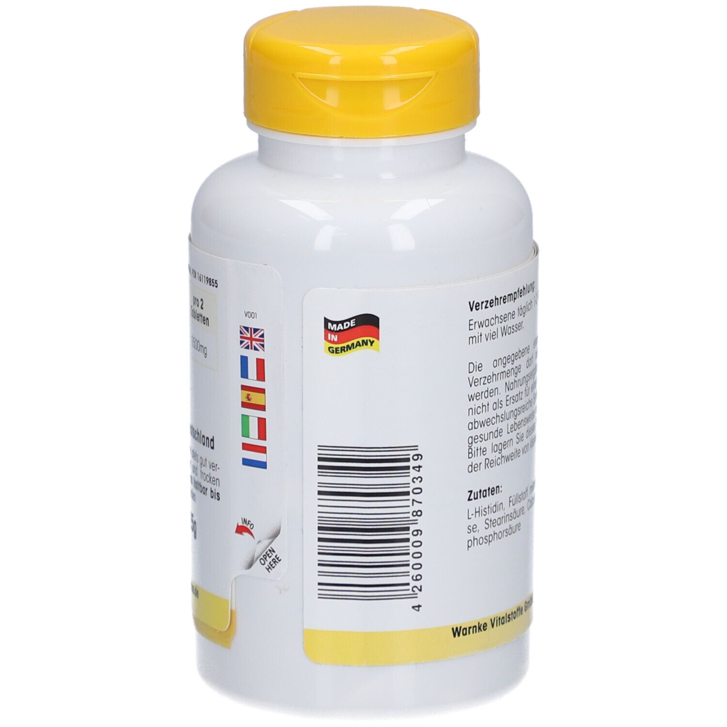 Warnke L-Histidin 750mg