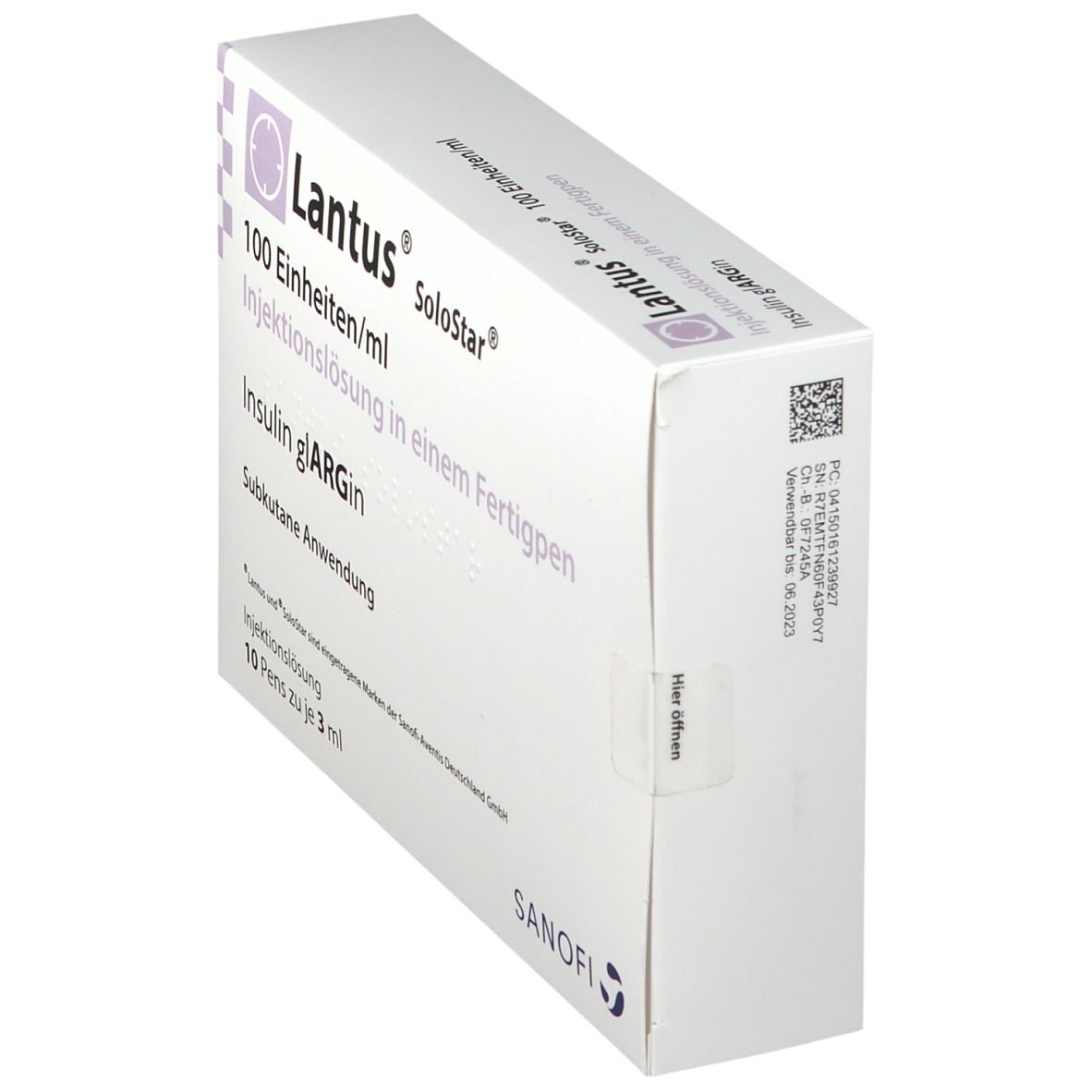 Lantus 100 E/ml SoloStar Inj.-Lsg.i.e.Fertigpen 10x3 ml Injektionslösung