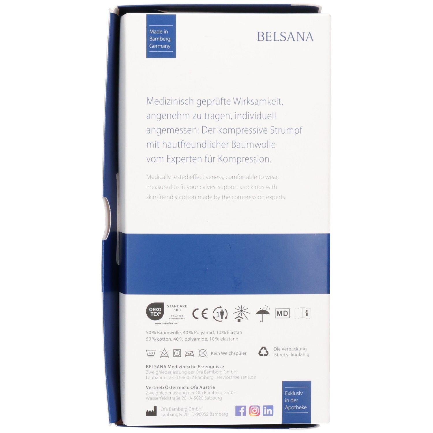 Belsana medical cotton AD Gr.S marine