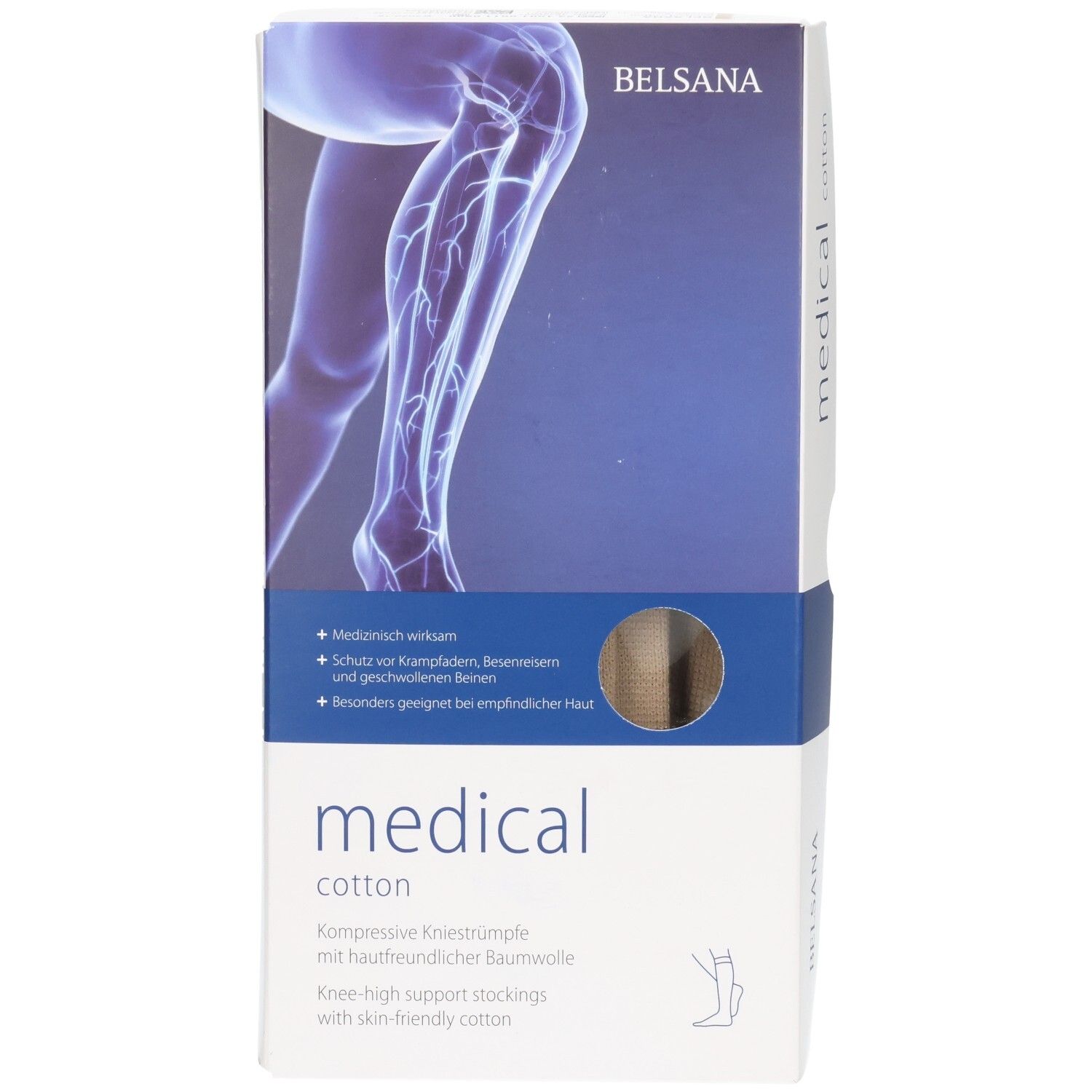 Belsana medical cotton AD Gr.S Gr.39-41 beige