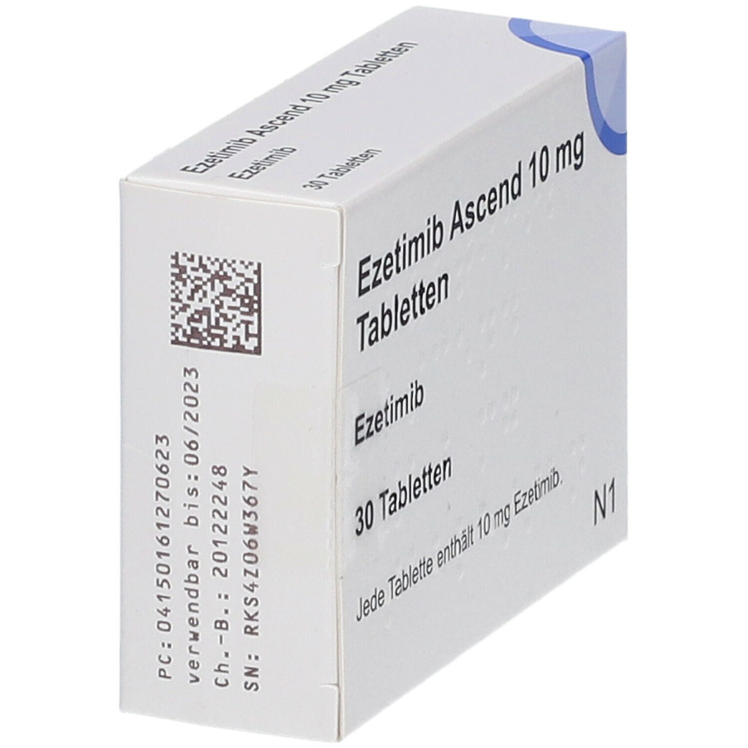 Ezetimib Ascend 10 mg Tabletten 30 St