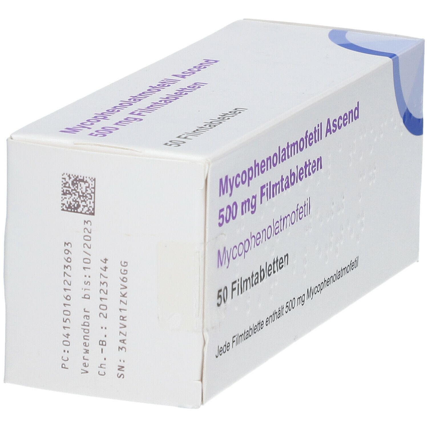 Mycophenolatmofetil Ascend 500 mg Filmtabletten 50 St