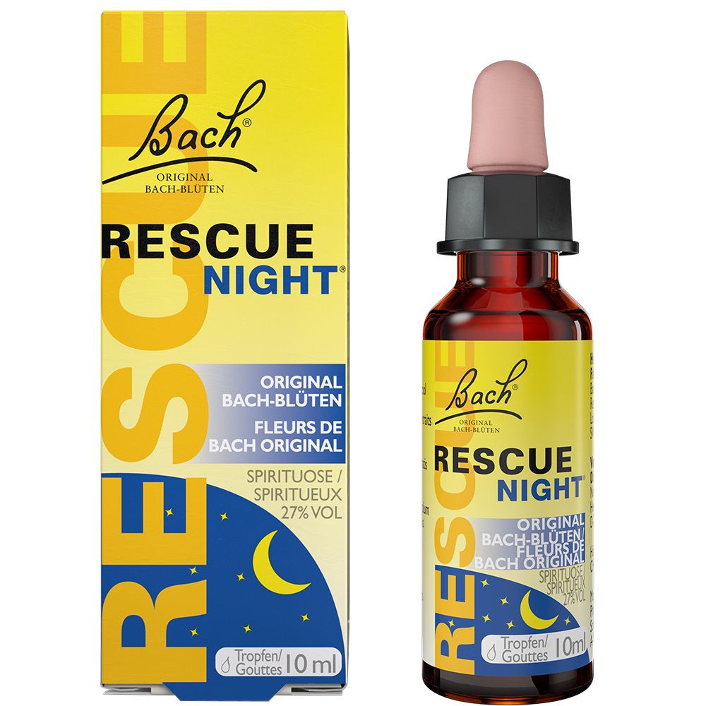 Bach RESCUE Night Tropfen mit Alkohol