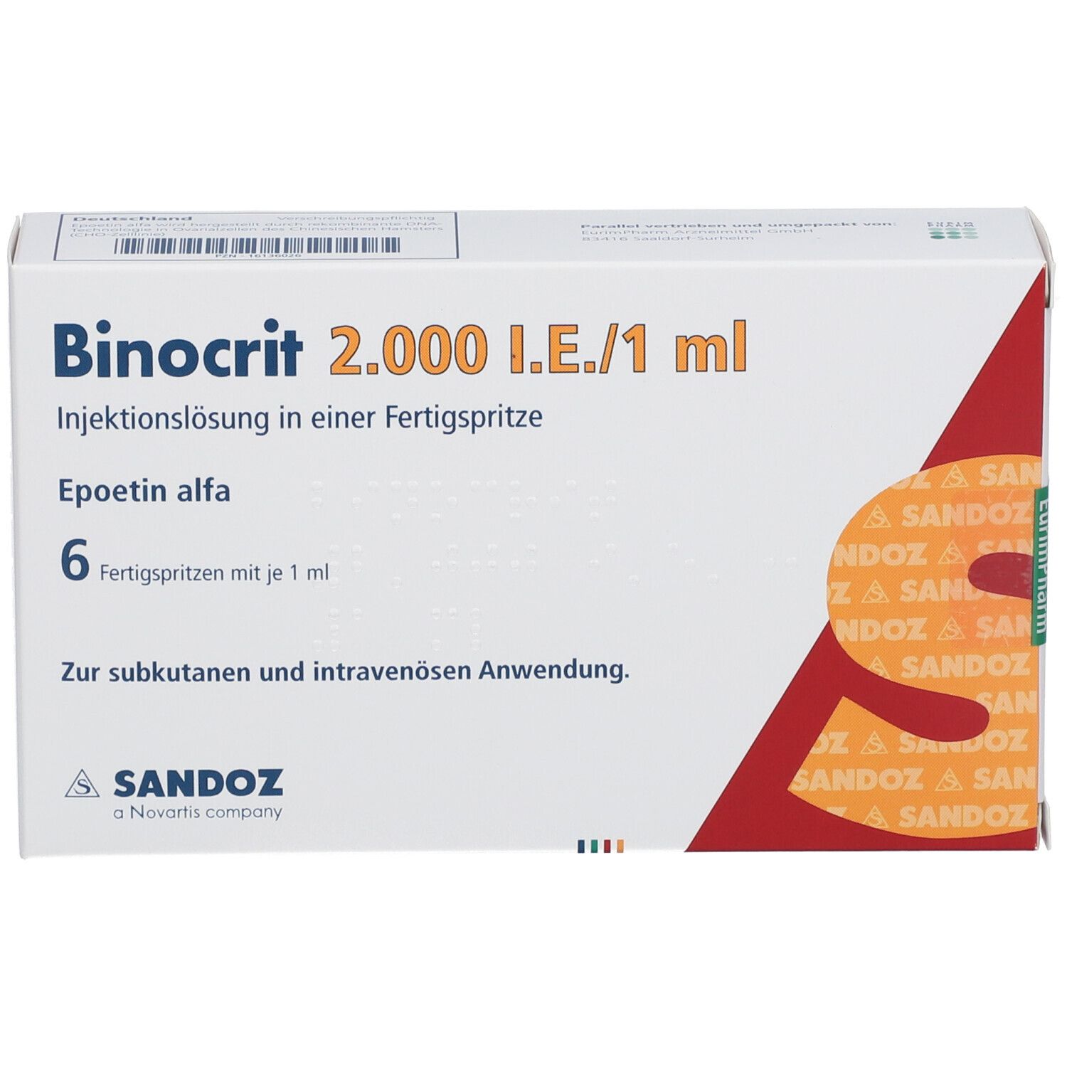 Binocrit 2.000 I.E./1 ml