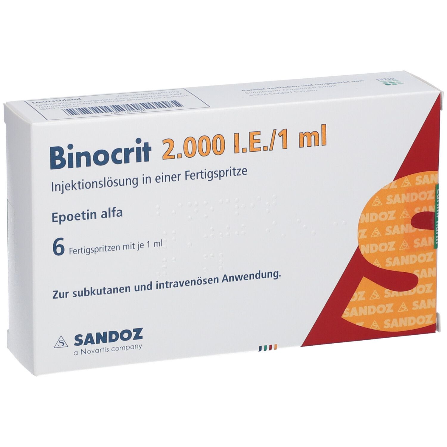 Binocrit 2.000 I.E./1 ml