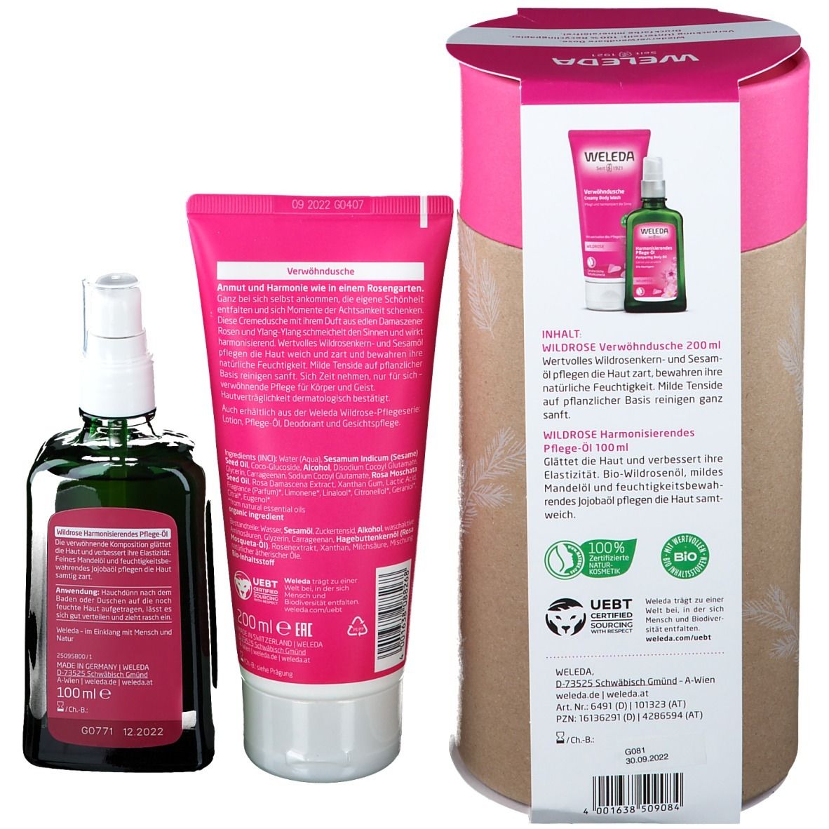 Wildrose Geschenkset Harmonie & Zartheit