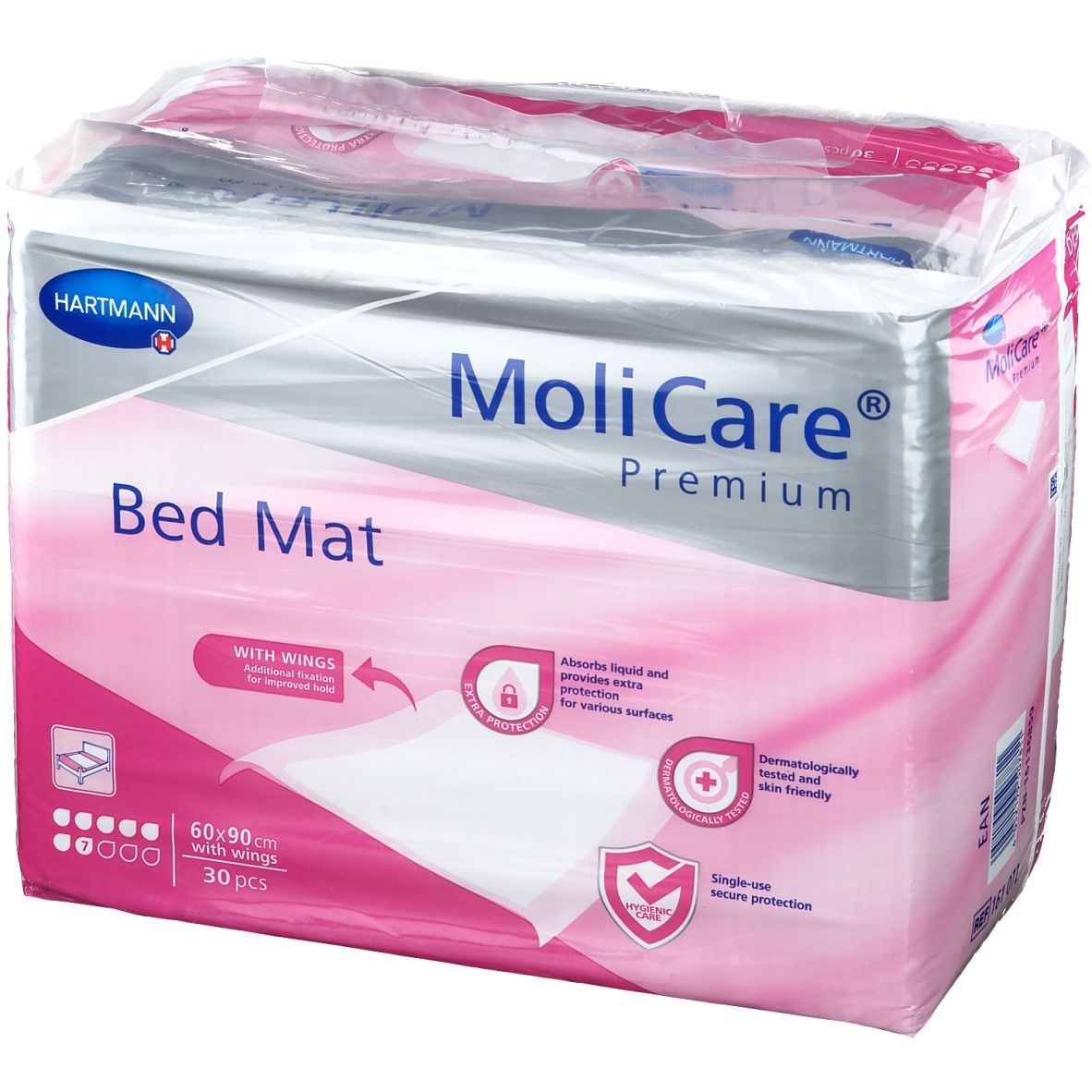 MoliCare Premium Bed Mat 7 Tropfen 60x90 cm mit Flügeln