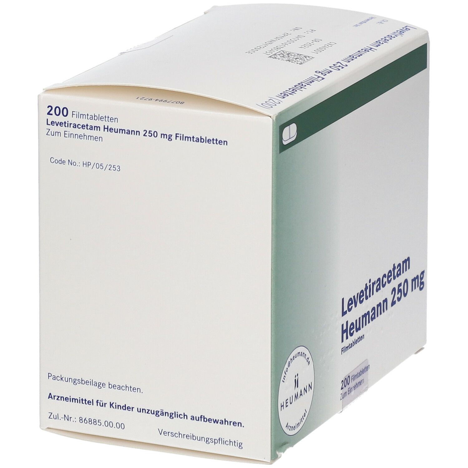 Levetiracetam Heumann 250 mg Filmtabletten 200 St