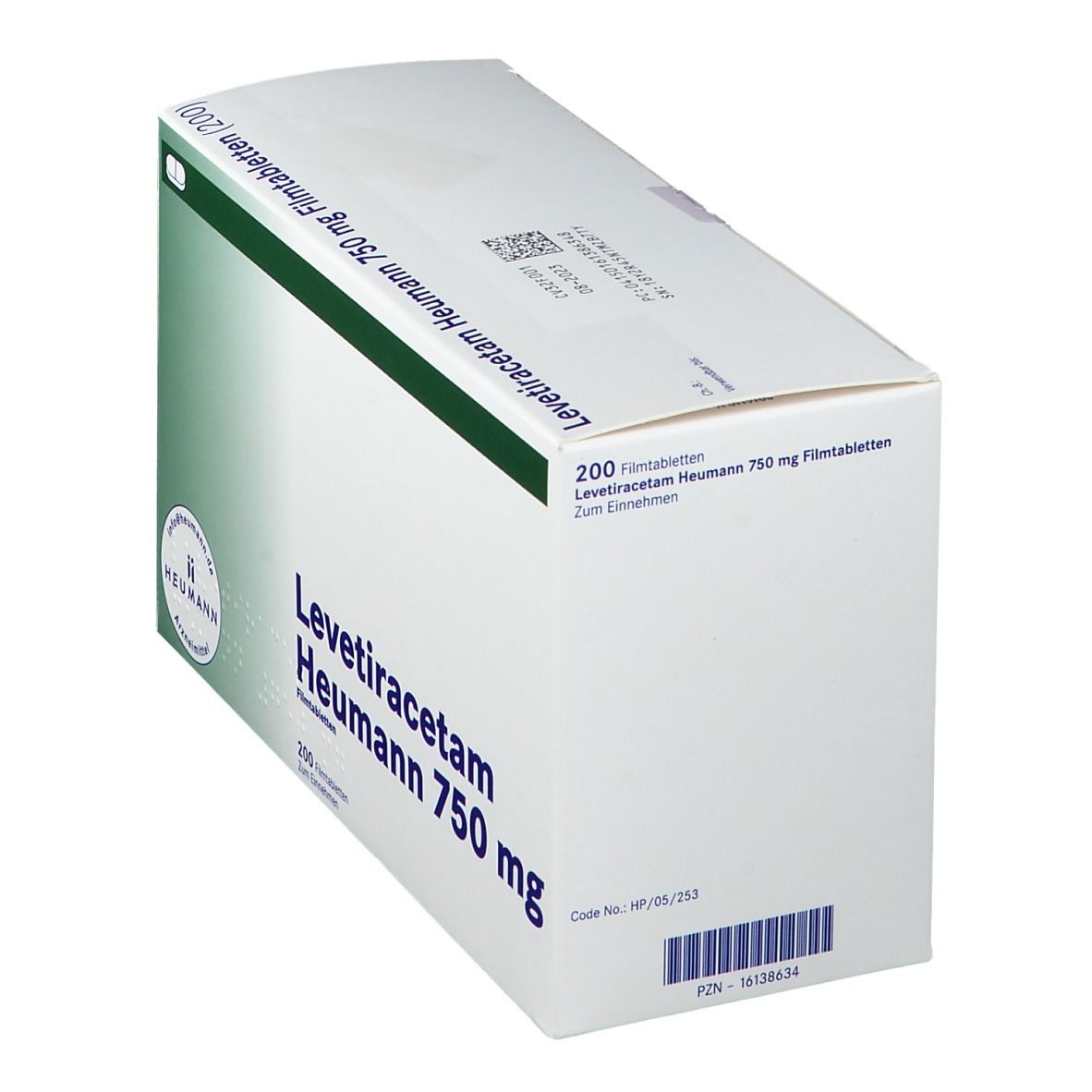 Levetiracetam Heumann 750 mg Filmtabletten 200 St