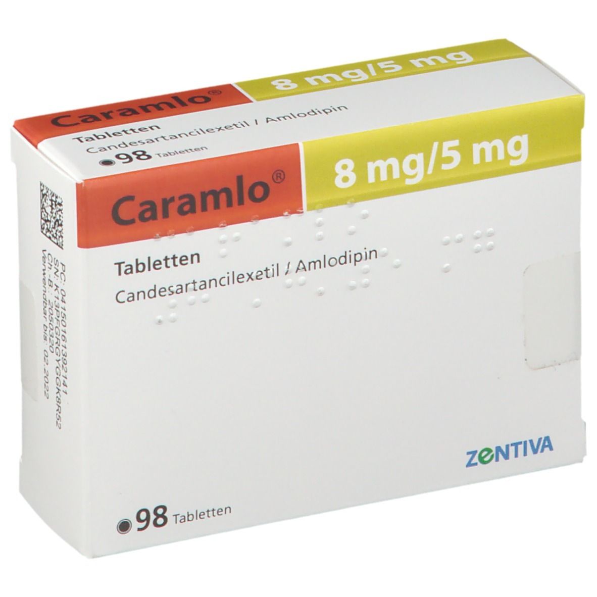 Cara mlo 8 mg/5 mg