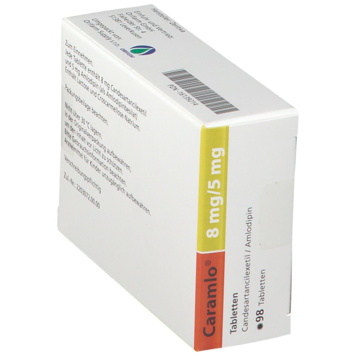 Cara mlo 8 mg/5 mg