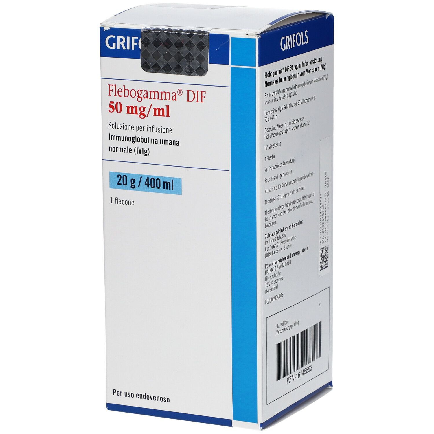 Flebogamma DIF 50 mg/ml