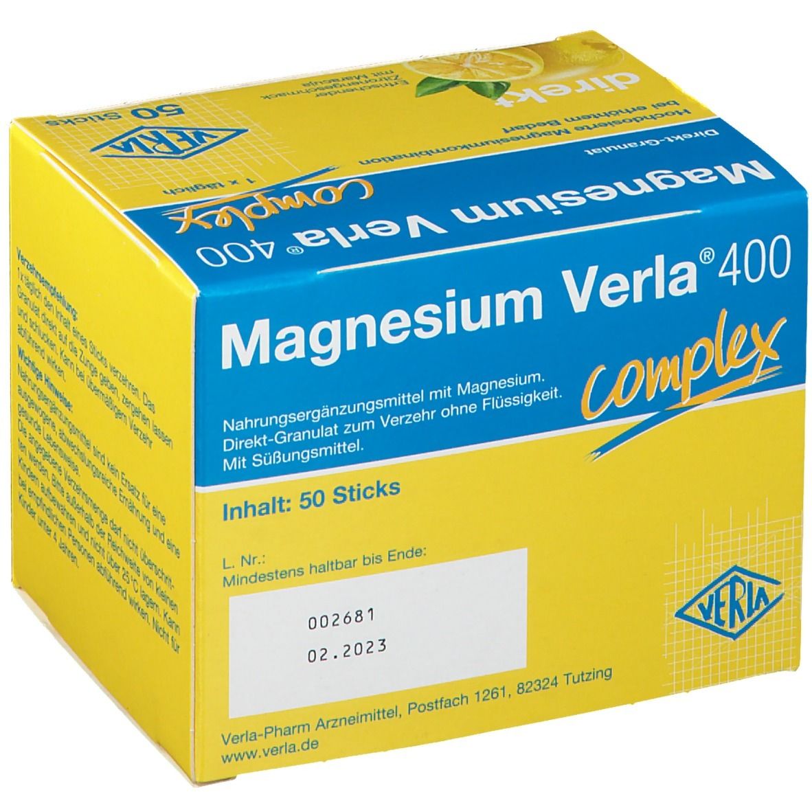Magnesium Verla® 400 Direkt Granulat
